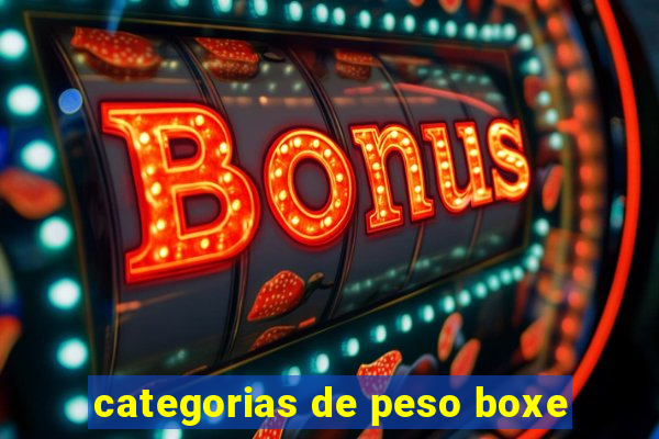 categorias de peso boxe